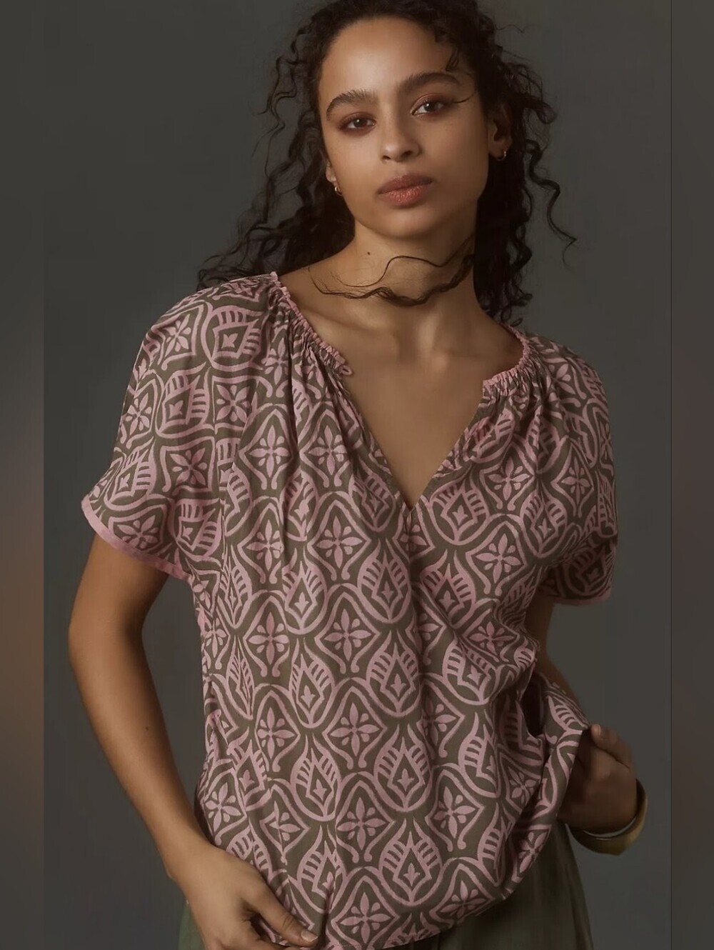 Velvet by Graham & Spencer Ida Rose Top Sz XL